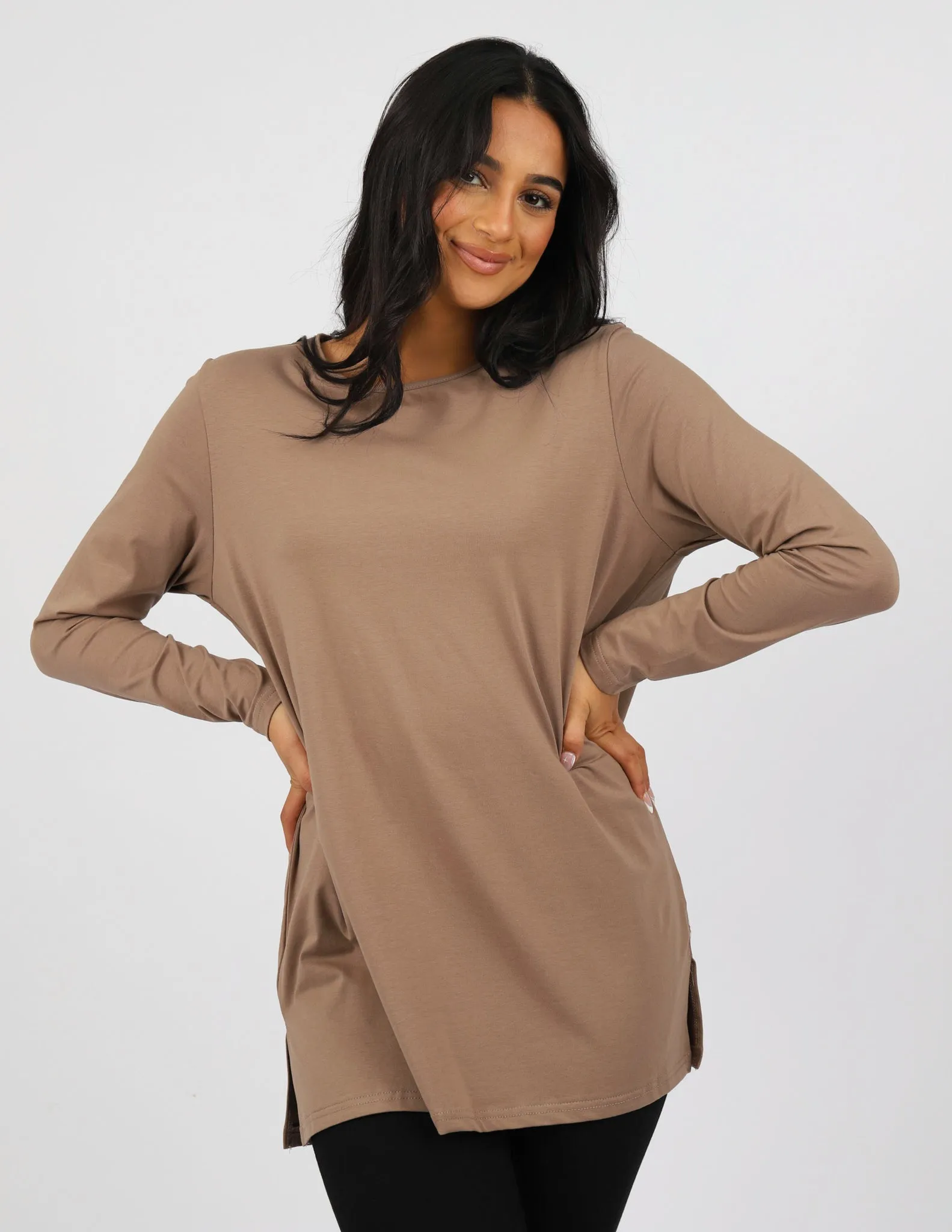 Sporty Straight Hem Top - Light Shades