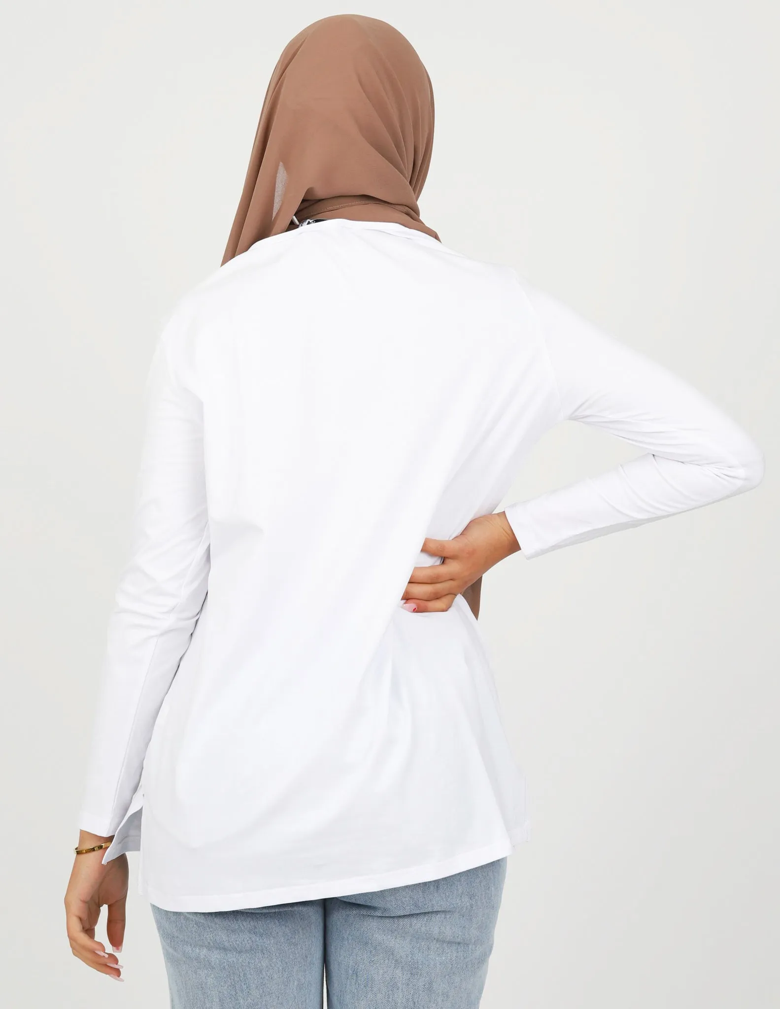 Sporty Straight Hem Top - Light Shades