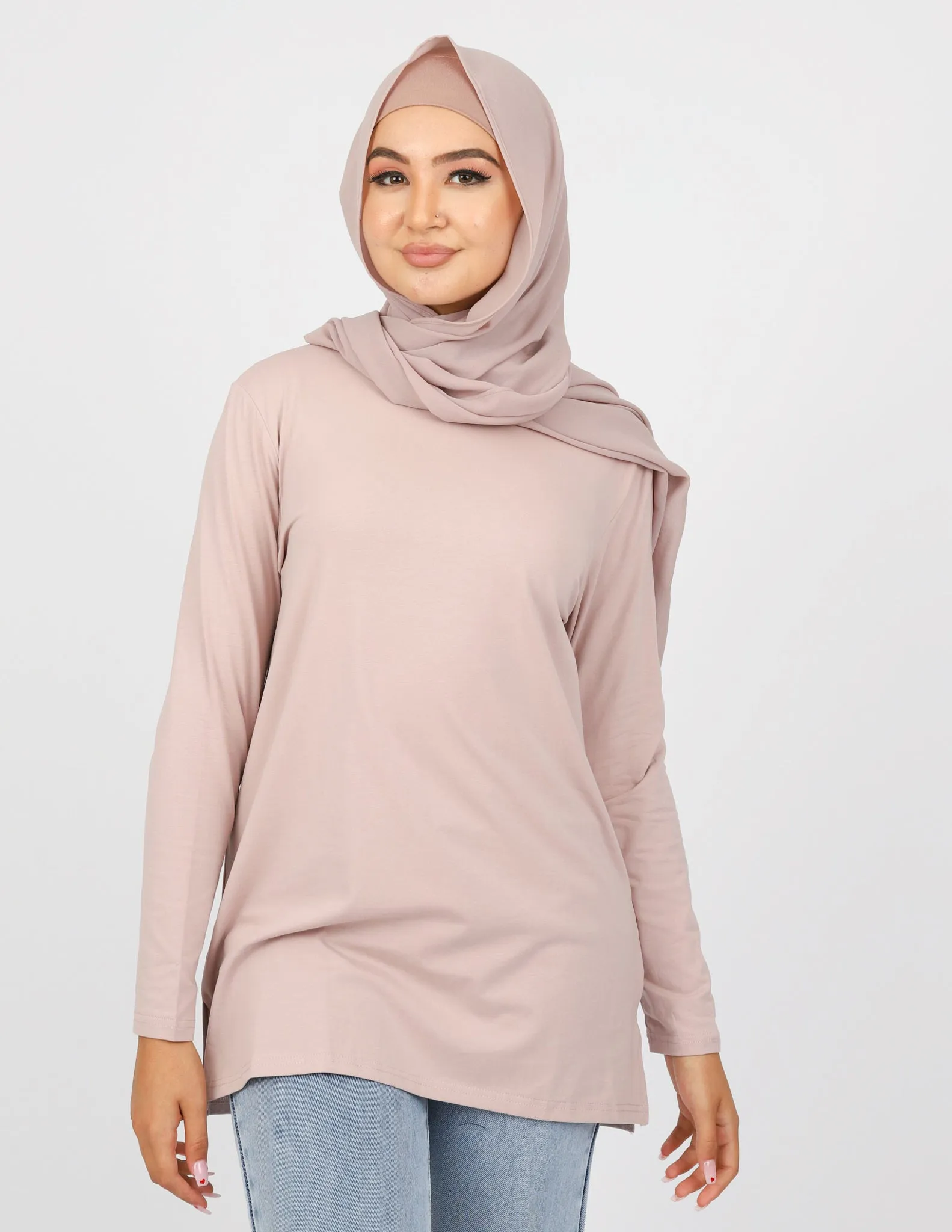 Sporty Straight Hem Top - Light Shades