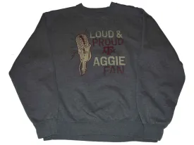 Texas A&M Aggies Men's Gear Loud & Proud Aggie Fan Sweatshirt Gray (L)