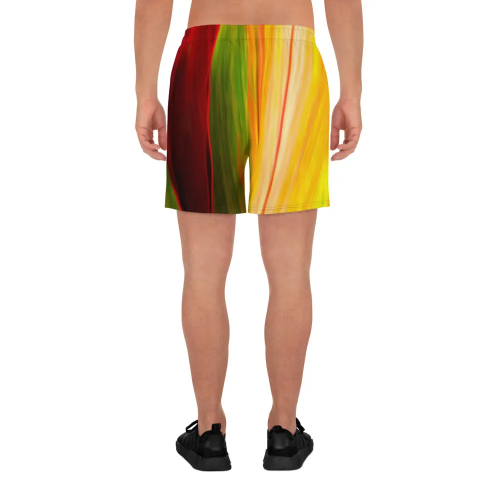 Ti Leaf 1 - Men's Athletic Long Shorts