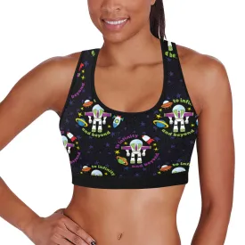 To Infinity And Beyond Women's Athletic Sports Bra