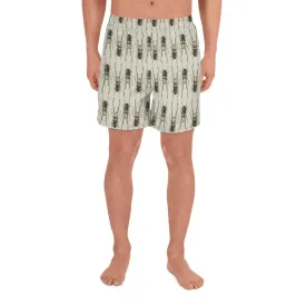 Twin Stag Beetles by Robert Bowen Men's Athletic Long Shorts