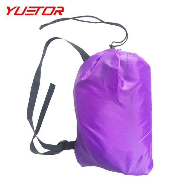 Ultralight lay bag Beach bed Banana Lounge Camping of sleeping laybags Outdoor air lounger inflatable laybag air sofa