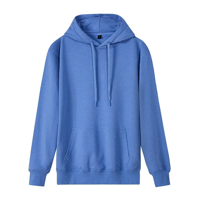 Unisex Sports Drawstring Cotton Pullover Hoodie