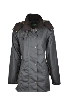 W02 - Women's Olivia Waxed Jacket - GREY