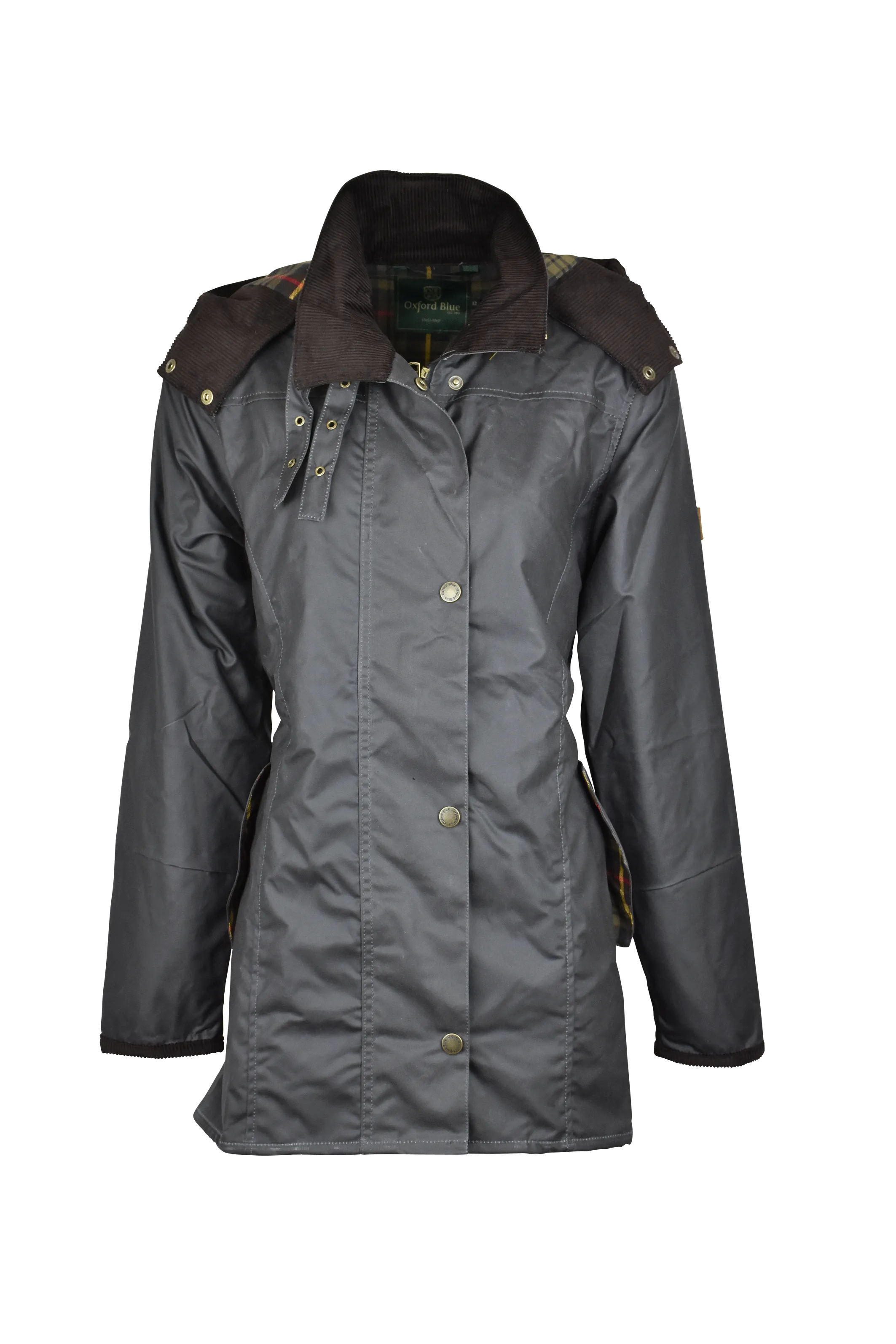 W02 - Women's Olivia Waxed Jacket - GREY