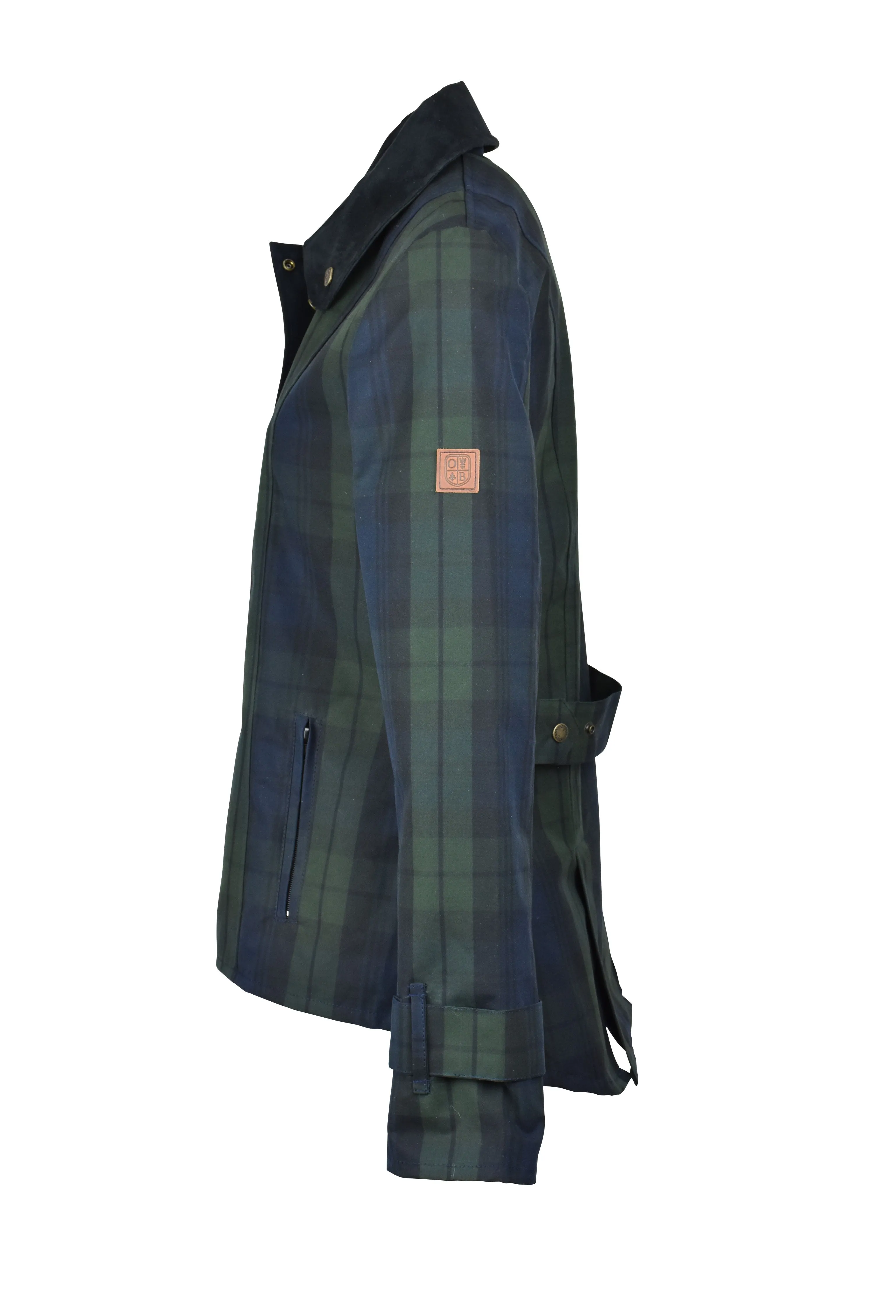 W44 - Ladies Tartan Washwax Ambre - BLACKWATCH