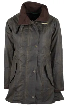 W49 - Women's Katrina Tartan Waxed Jacket - HONEY