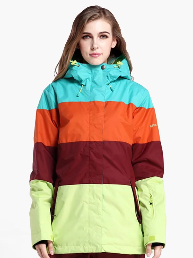 Women's Colorful Waterproof Ski Jacket Snowboard jackets