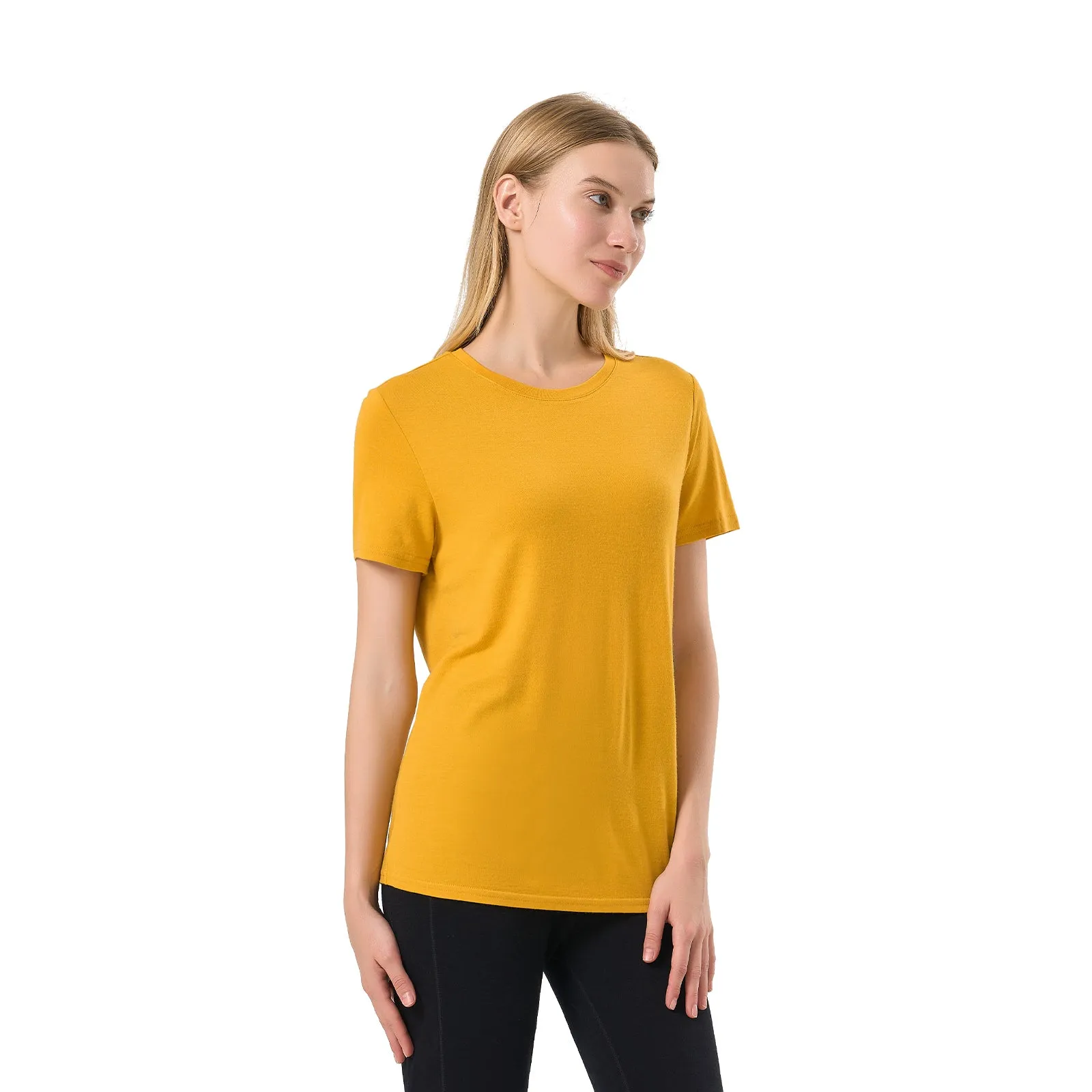 Women's Merino 200g Short Sleeve T-Shirt Gold