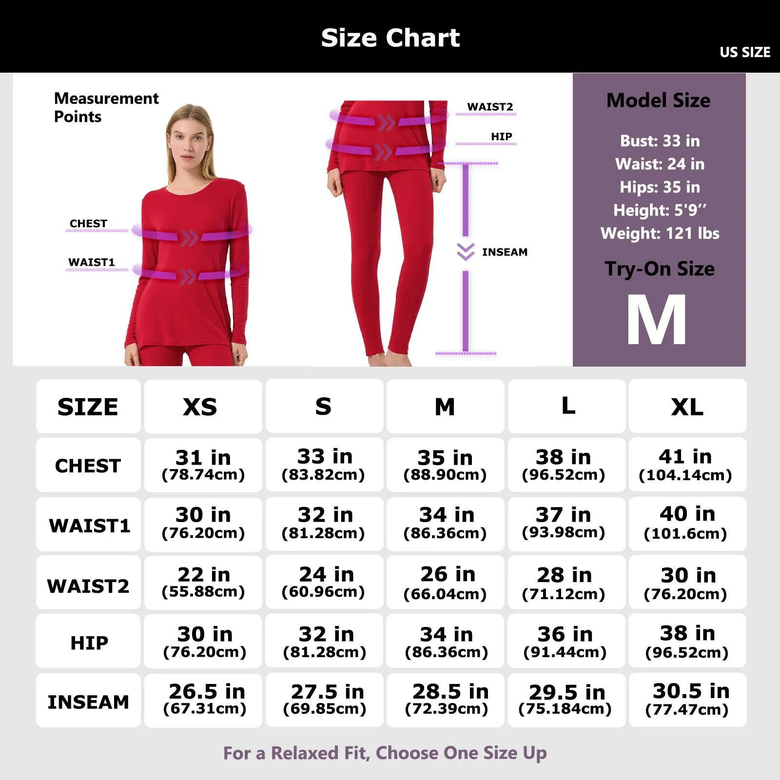 Women's Merino 250g Thermal Base Layer Set Equestrian Red