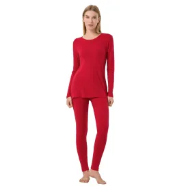 Women's Merino 250g Thermal Base Layer Set Equestrian Red