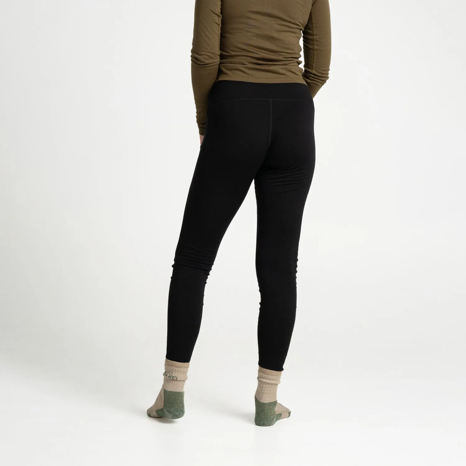 Womens Merino Leggings Black