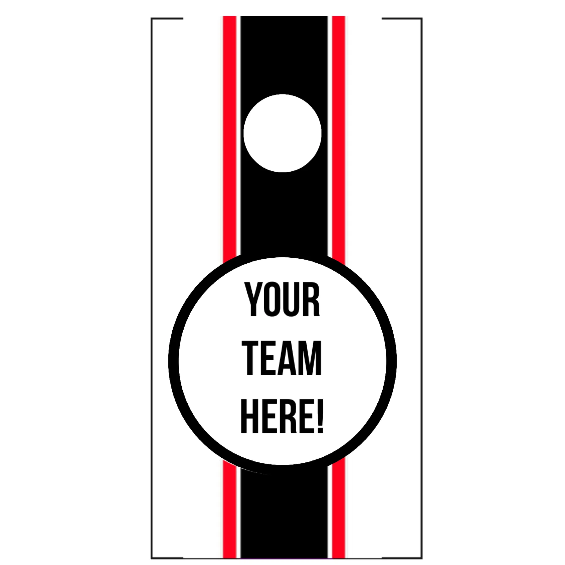 Your Team Striped Cornhole Set